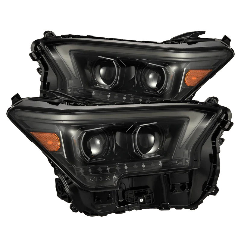 AlphaRex (LUXX-Series/OG-Style) 2024-2025 Toyota Tacoma/2025 Toyota 4Runner LED Projector Headlights - Alpha-Black