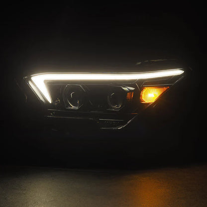 AlphaRex (LUXX-Series/OG-Style) 2024-2025 Toyota Tacoma/2025 Toyota 4Runner LED Projector Headlights - Alpha-Black