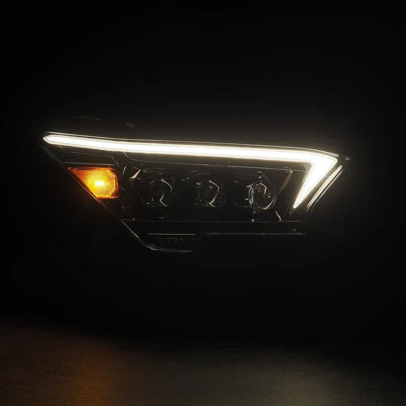 AlphaRex (NOVA-Series/OG-Style) 2024-2025 Toyota Tacoma/2025 Toyota 4Runner LED Projector Headlights - Alpha-Black