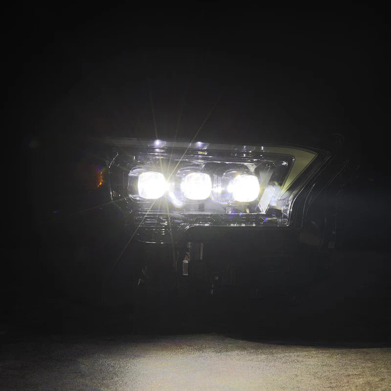 AlphaRex (NOVA-Series/OG-Style) 2024-2025 Toyota Tacoma/2025 Toyota 4Runner LED Projector Headlights - Alpha-Black
