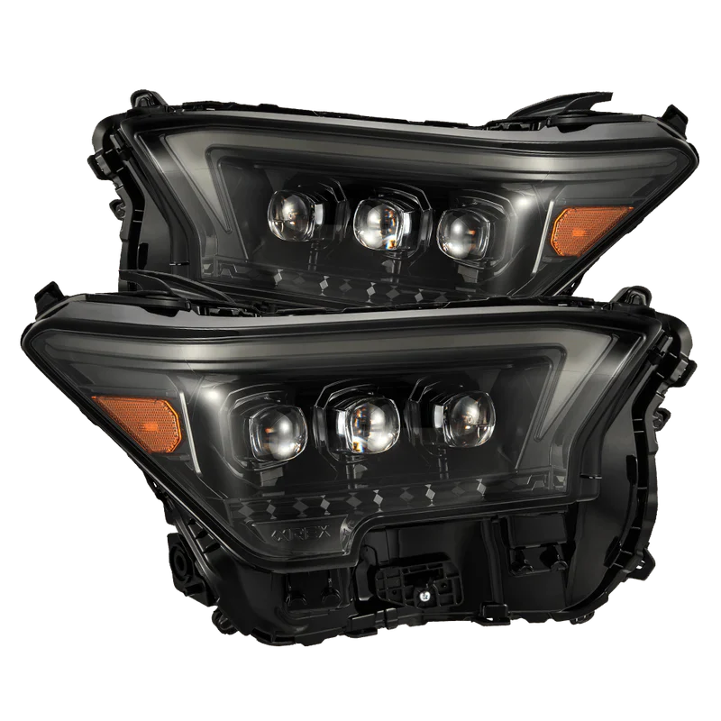 AlphaRex (NOVA-Series/OG-Style) 2024-2025 Toyota Tacoma/2025 Toyota 4Runner LED Projector Headlights - Alpha-Black