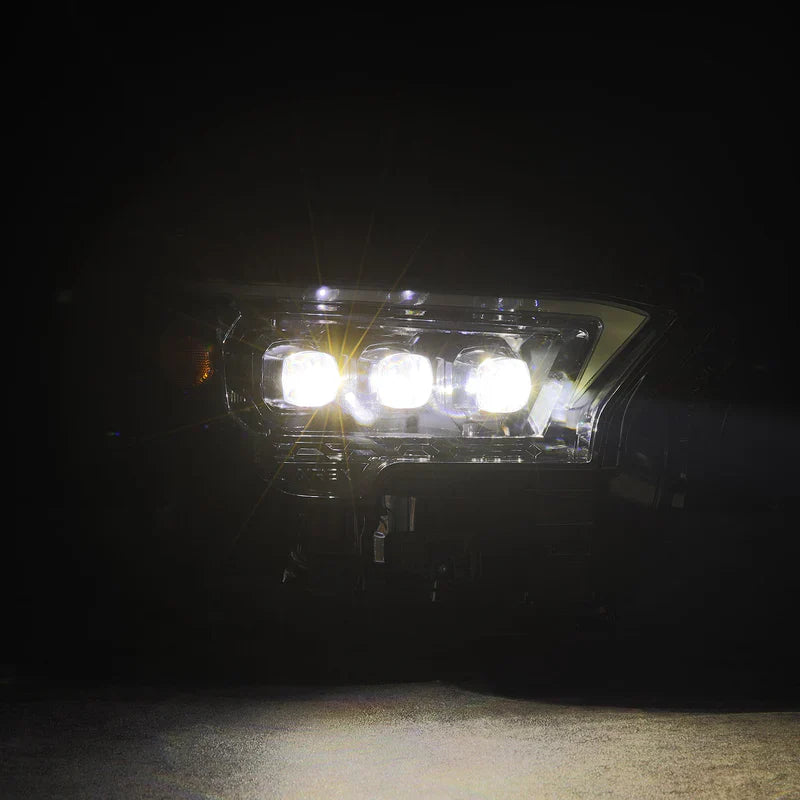 AlphaRex (NOVA-Series/OG-Style) 2024-2025 Toyota Tacoma/2025 Toyota 4Runner LED Projector Headlights - Alpha-Black