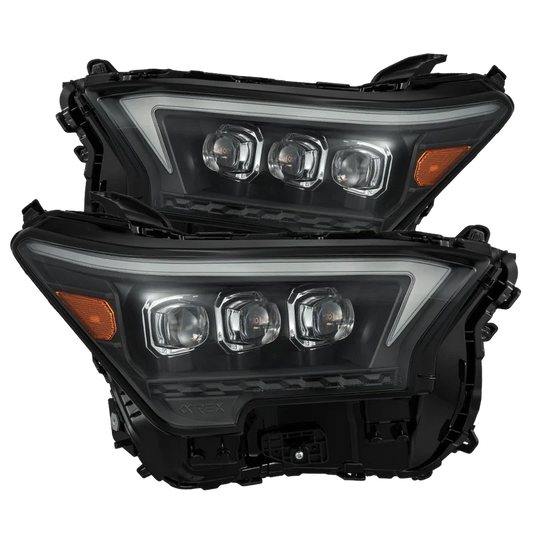 AlphaRex (NOVA-Series/OG-Style) 2024-2025 Toyota Tacoma/2025 Toyota 4Runner LED Projector Headlights - Black