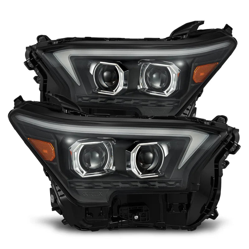 AlphaRex (LUXX-Series/OG-Style) 2024-2025 Toyota Tacoma/2025 Toyota 4Runner LED Projector Headlights - Black