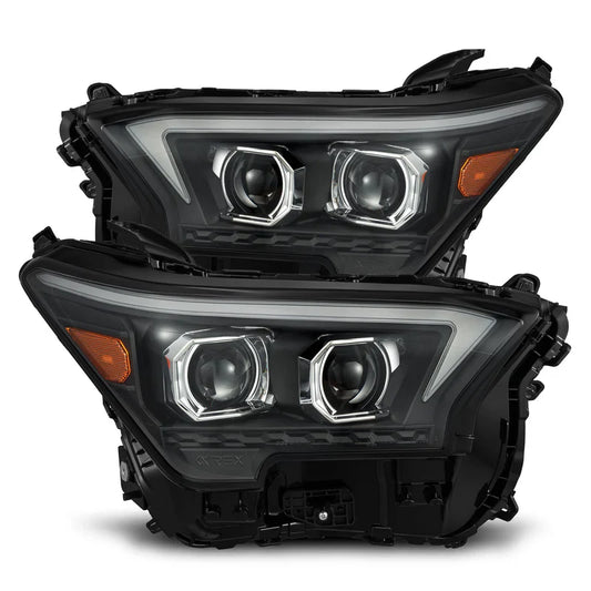 AlphaRex (LUXX-Series/OG-Style) 2024-2025 Toyota Tacoma/2025 Toyota 4Runner LED Projector Headlights - Black
