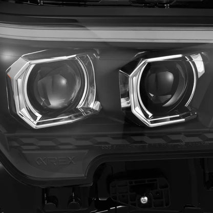 AlphaRex (LUXX-Series/OG-Style) 2024-2025 Toyota Tacoma/2025 Toyota 4Runner LED Projector Headlights - Black