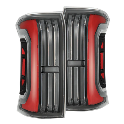AlphaRex (NOVA-Series) 2024-2025 Toyota Tacoma Prismatic LED Tail Lights - Black-Red