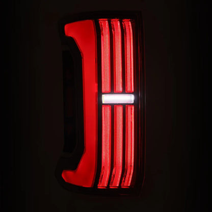 AlphaRex (NOVA-Series) 2024-2025 Toyota Tacoma Prismatic LED Tail Lights - Black-Red