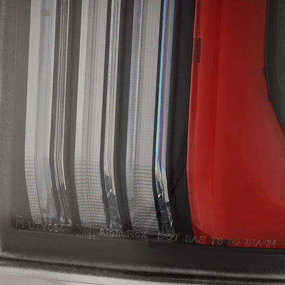 AlphaRex (NOVA-Series) 2024-2025 Toyota Tacoma Prismatic LED Tail Lights - Black-Red