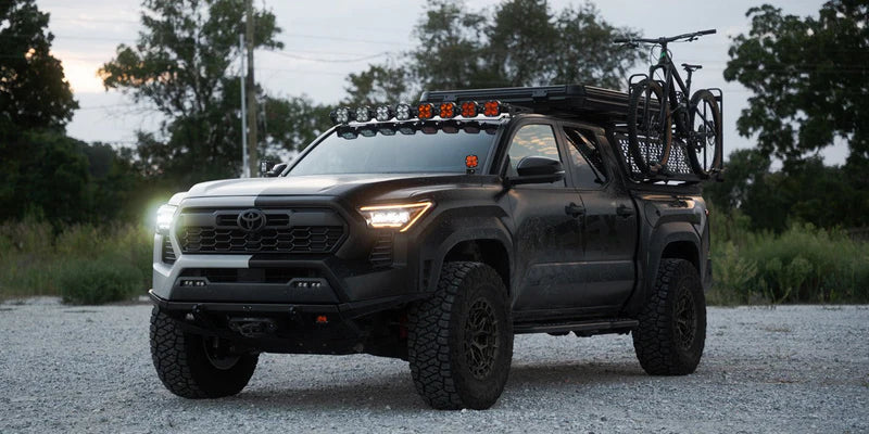 AlphaRex (NOVA-Series) 2024-2025 Toyota Tacoma/2025 Toyota 4Runner LED Projector Headlights - Alpha-Black