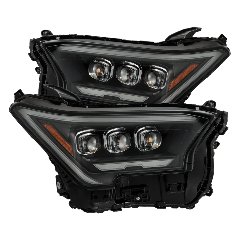 AlphaRex (NOVA-Series) 2024-2025 Toyota Tacoma/2025 Toyota 4Runner LED Projector Headlights - Black
