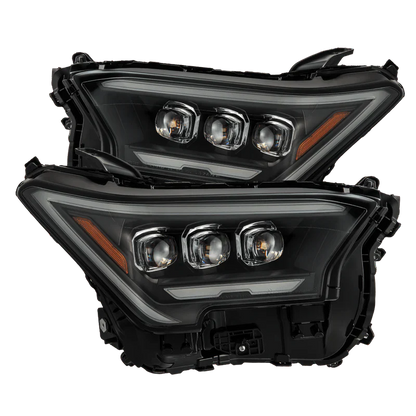 AlphaRex (NOVA-Series) 2024-2025 Toyota Tacoma/2025 Toyota 4Runner LED Projector Headlights - Black