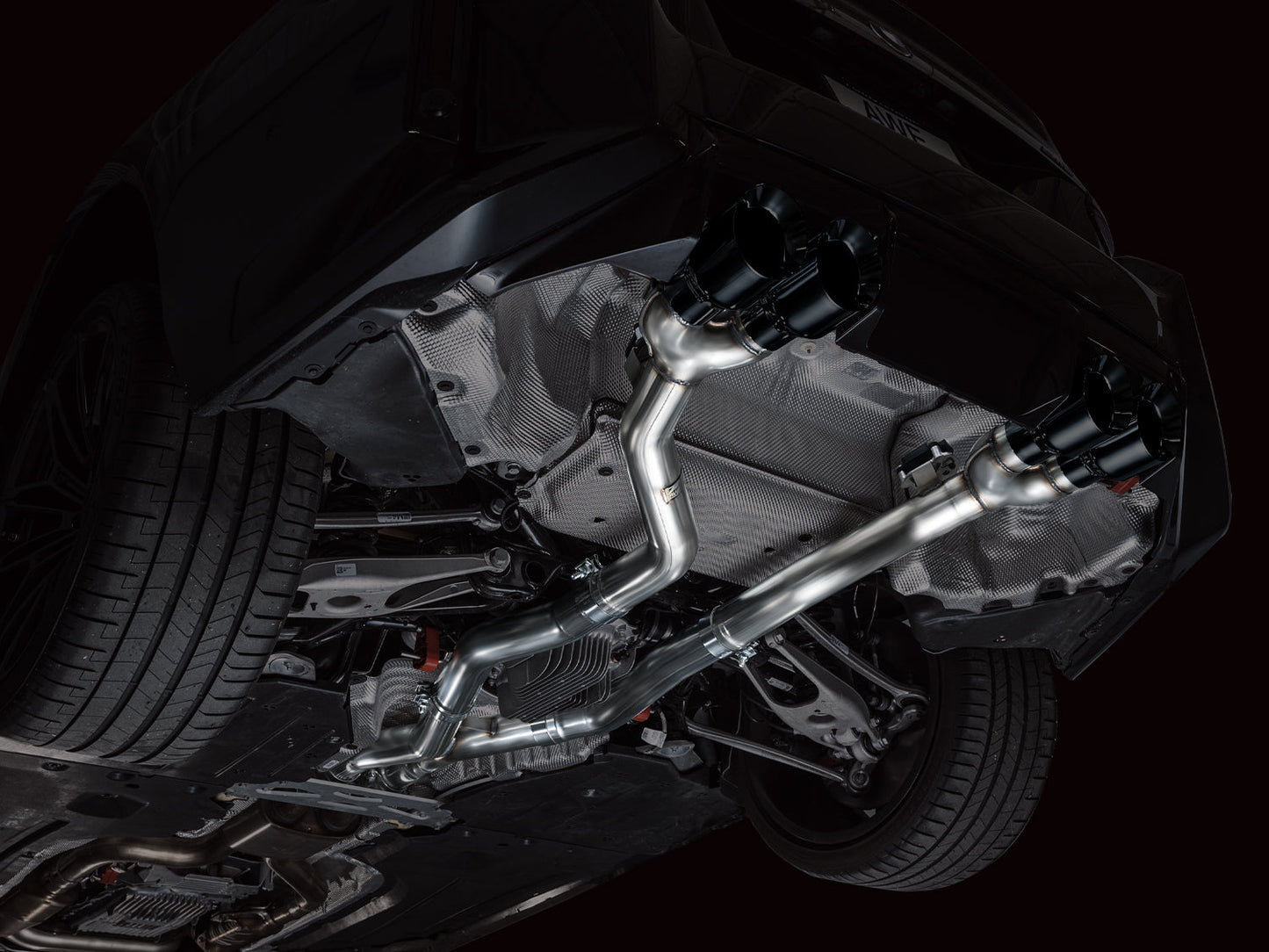 AWE Track Edition Exhaust for BMW G87 M2 - Diamond Black Tips