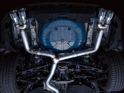 AWE Track Edition Exhaust for VB Subaru WRX - Chrome Silver Tips