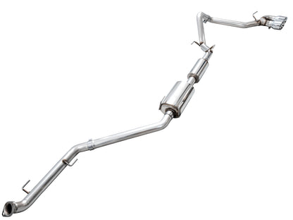 AWE 0FG Exhaust for 4th Gen Toyota Tacoma - Dual Chrome Silver Tips