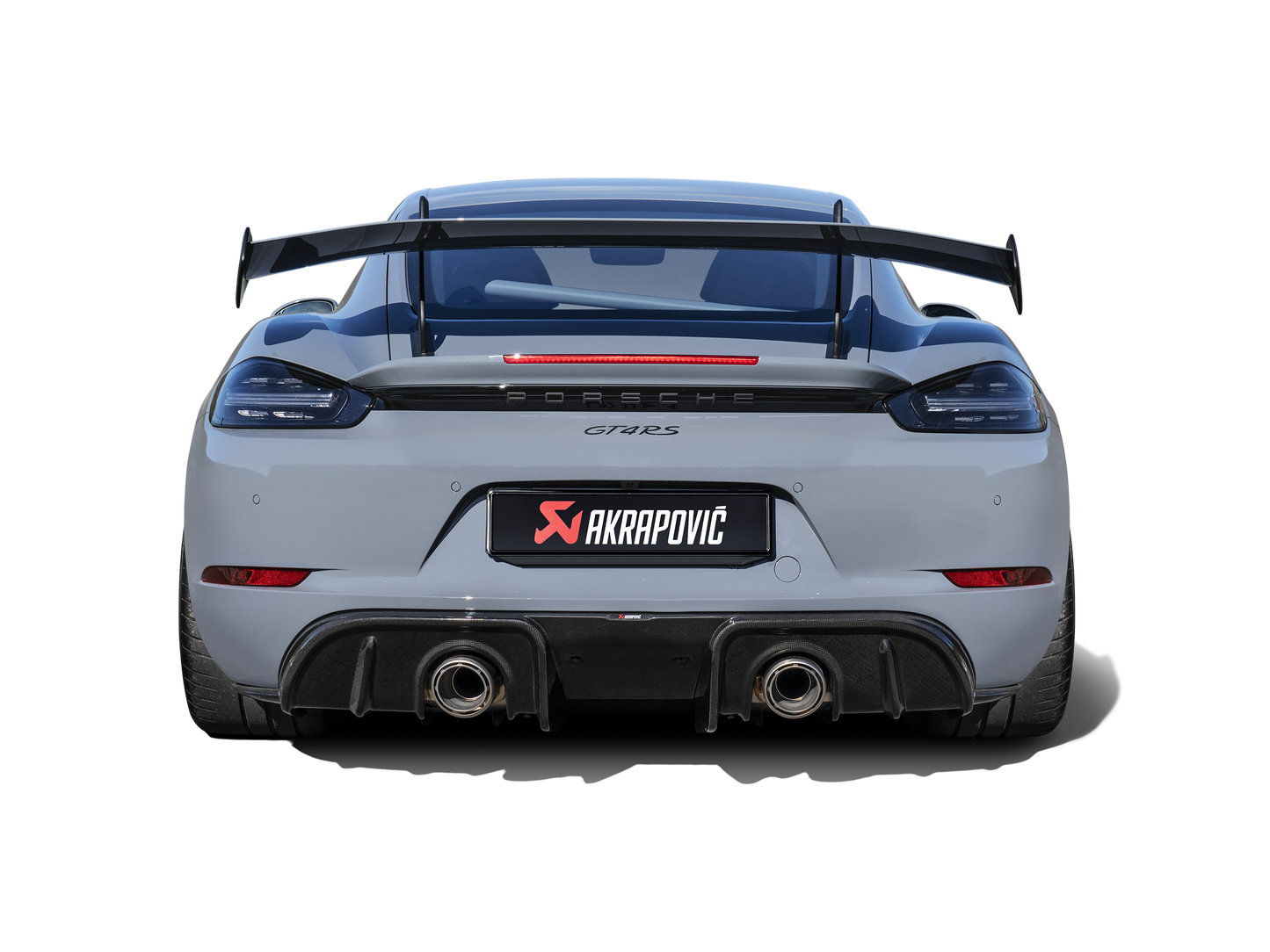 Akrapovic 2022+ Porsche 718 Cayman GT4 RS Slip-On Race Line (Titanium)