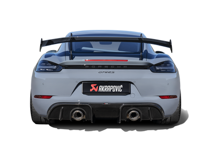 Akrapovic 2022+ Porsche 718 Cayman GT4 RS Slip-On Race Line (Titanium)