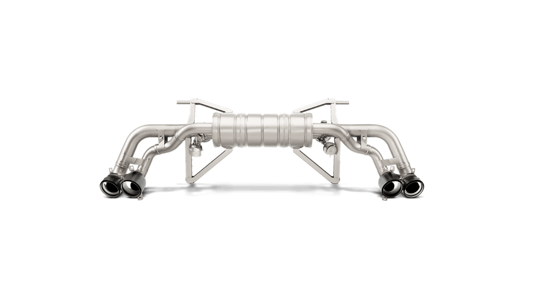 Akrapovic Huracan LP 610-4 Coupe / Spyder Slip-On Exhaust System w/ Carbon Tail Pipe Set (Titanium)