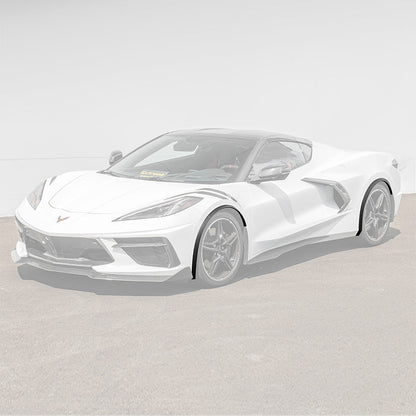 Chevrolet Corvette C8 DRY CARBON FIBER Side Wheel Fender