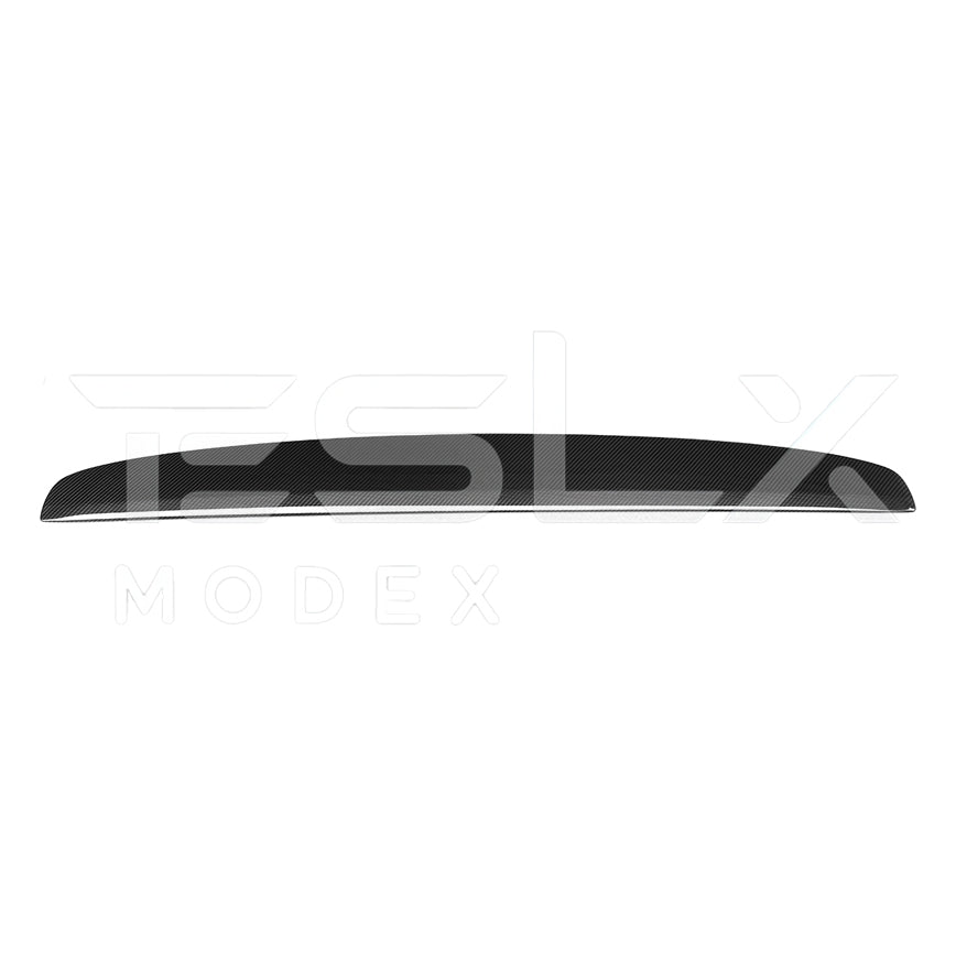 2024-Up Tesla Model 3, 2025-Up Model Y Carbon Fiber Interior Front Dashboard Cover - VENT-805-BKCF