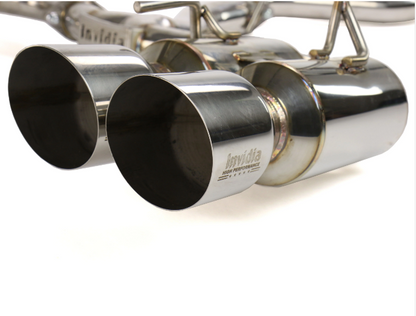 Invidia 08-14 Subaru STI 11-14 WRX Hatchback R400 Quad S.S.Tip Cat-back Exhaust