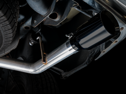 AWE 0FG Dual Rear Exit Catback Exhaust for 4th Gen RAM 1500 5.7L (without bumper cutouts) - Diamond Black Tips