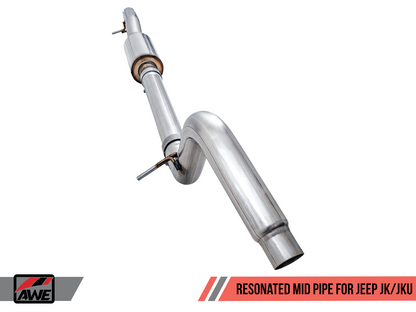 AWE Resonated Mid Pipe for Jeep JK/JKU 3.6L