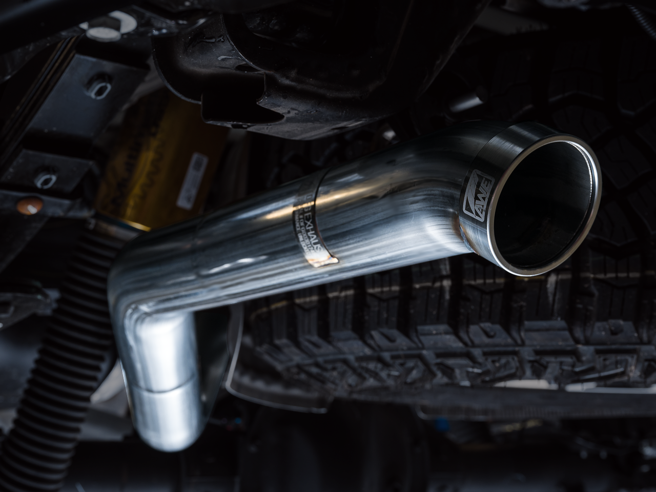 AWE 0FG Catback Exhaust for Silverado ZR2/Sierra AT4X - Dual Bashguard (no tips)