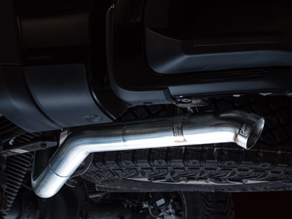 AWE 0FG Catback Exhaust for Silverado ZR2/Sierra AT4X - Dual Bashguard (no tips)
