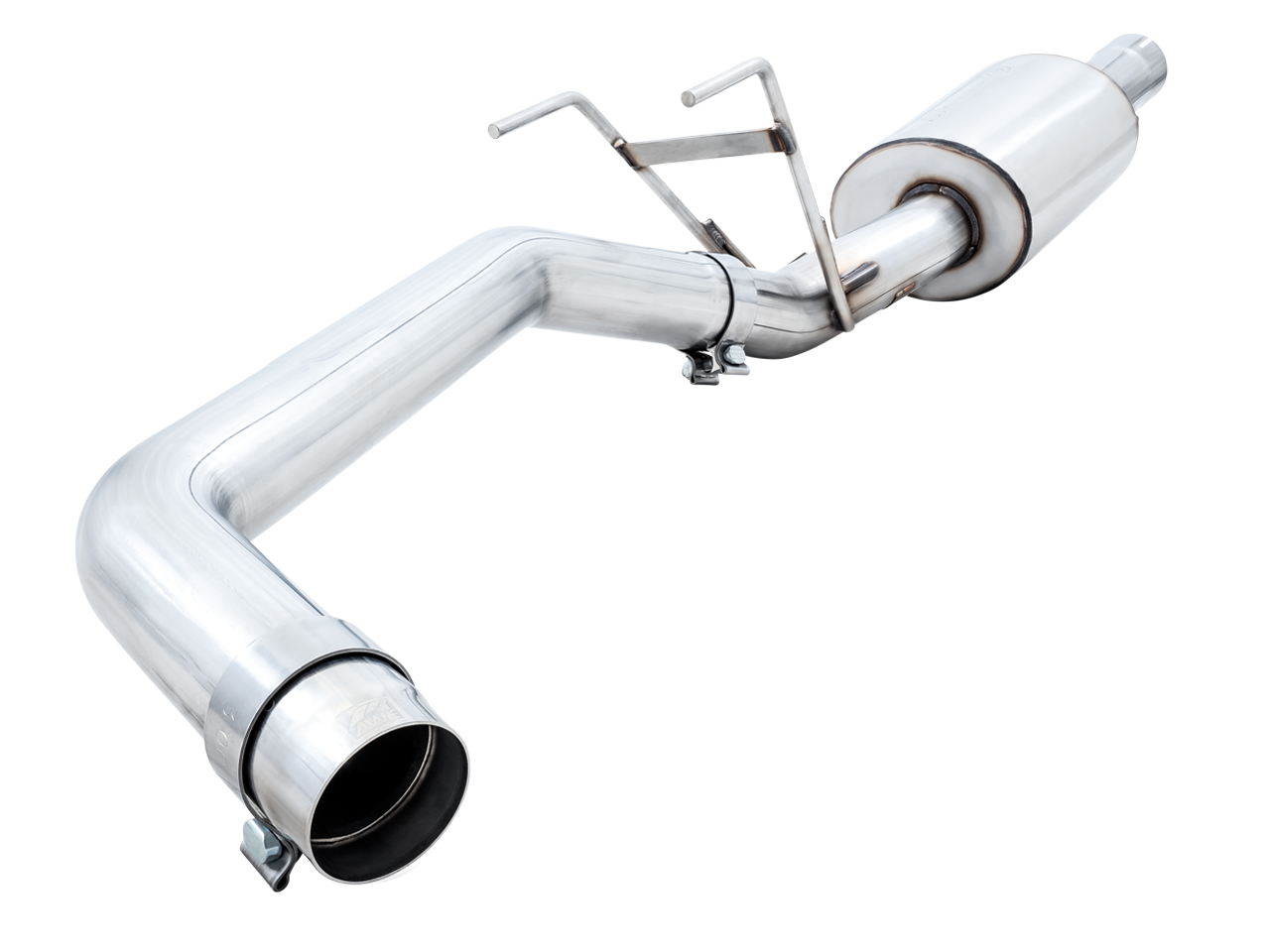 AWE 0FG Single Side Exit Catback Exhaust for 4th Gen RAM 1500 5.7L (without bumper cutouts) - Dual Chrome Tips