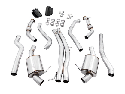 AWE Touring Edition Exhaust for Audi B9.5 RS 5 Coupe - Non-Resonated - Diamond Black RS-style Tips