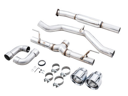 AWE Track Edition Exhaust for Subaru BRZ / Toyota GR86 / Toyota 86 / Scion FR-S - Chrome Silver Tips