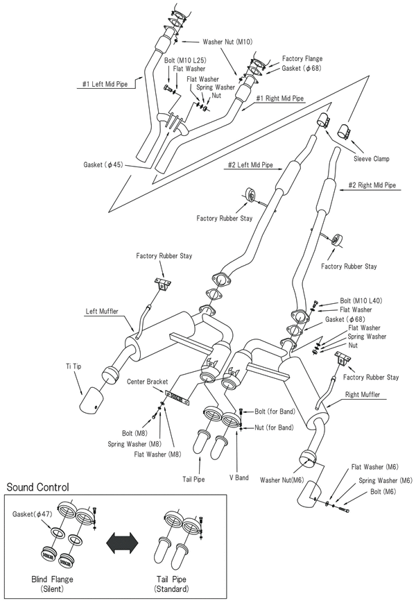 HKS INFINITI Q60 VQ37/VR30 Dual Hi-Power Titanium Tip Catback Exhaust