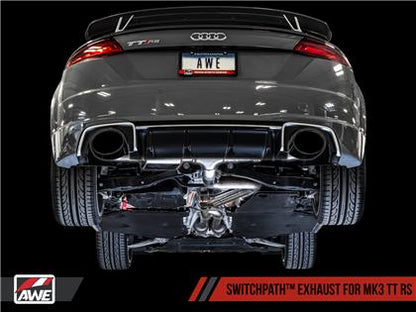 AWE SwitchPath™ Exhaust for Audi MK3 TT RS - Diamond Black RS-style Tips