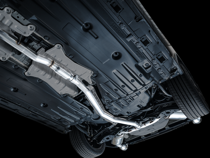 AWE Touring Edition Exhaust for FE1 Civic Si/DE4 Acura Integra - Chrome Silver Tips