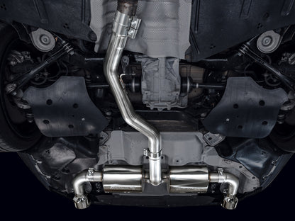 AWE Touring Edition Axle Back Exhaust for BMW G2X 330i/430i - Chrome Silver