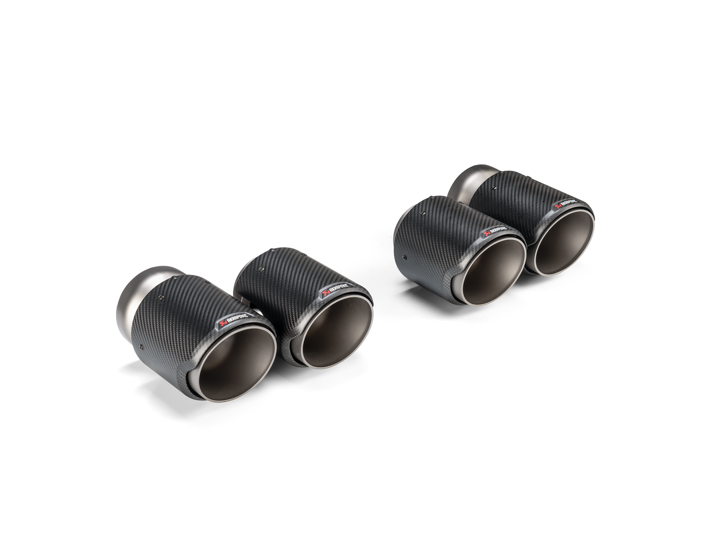 Akrapovic 2021+ BMW G87 M2, G80 M3 &amp; G82 M4 Classic Carbon Design Tail Pipe Set