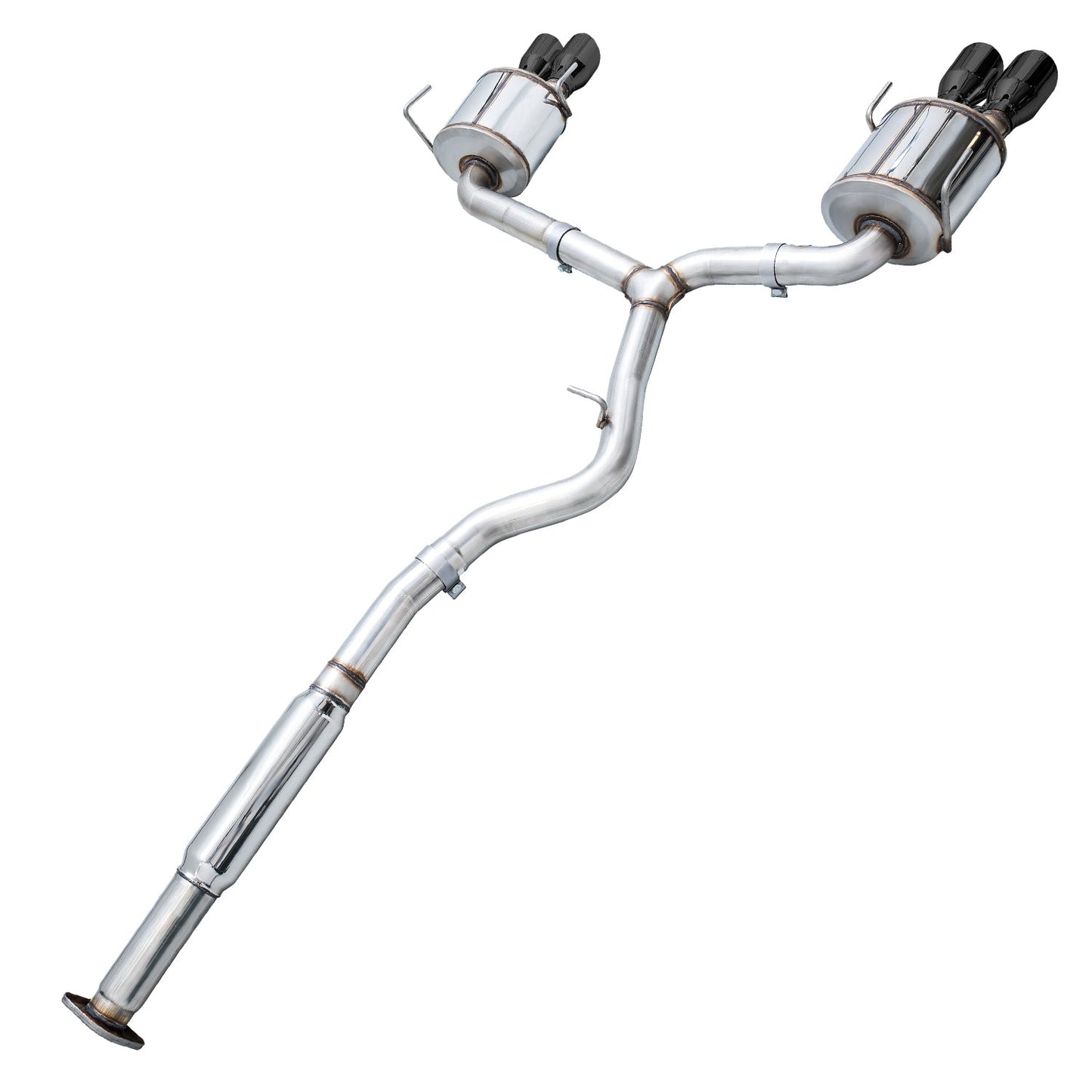AWE Touring Edition Exhaust for VA STI / GV WRX / GV STI Sedan - Diamond Black Quad Tips (102mm)