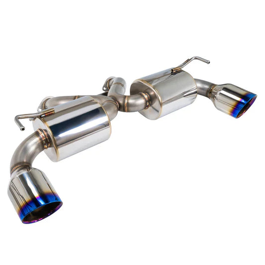 REMARK Catback Exhaust. Nissan 370Z. Burnt Stainless Double Wall Tip