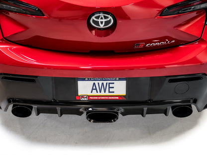 AWE Touring Edition Exhaust for GR Corolla - Diamond Black Tips