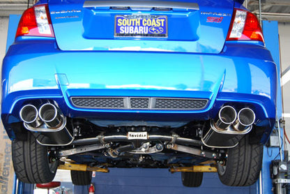 Invidia 11-14 Subaru WRX/STI Sedan Q300 Quad Rolled S.S.Tips Cat-back Exhaust