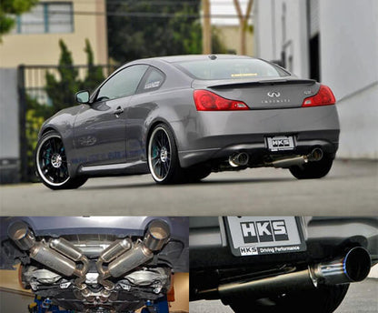 HKS Dual Hi-Power Titanium Tip Catback Exhaust | 08 Infiniti G37 Coupe
