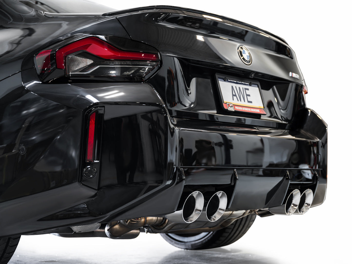 AWE Track Edition Exhaust for BMW G87 M2 - Chrome Silver Tips