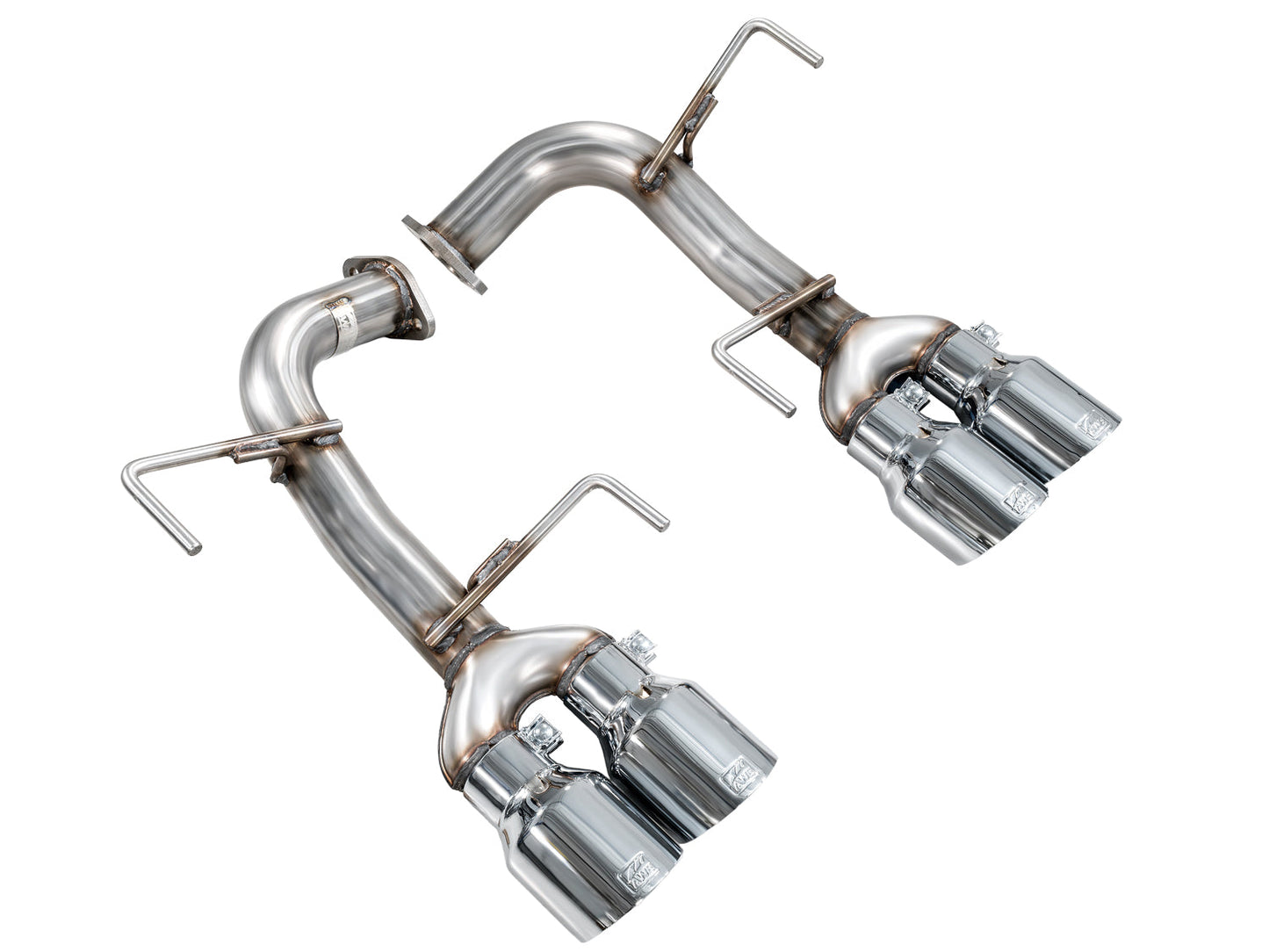 AWE Track Edition Axleback Exhaust for VB Subaru WRX - Chrome Silver Tips
