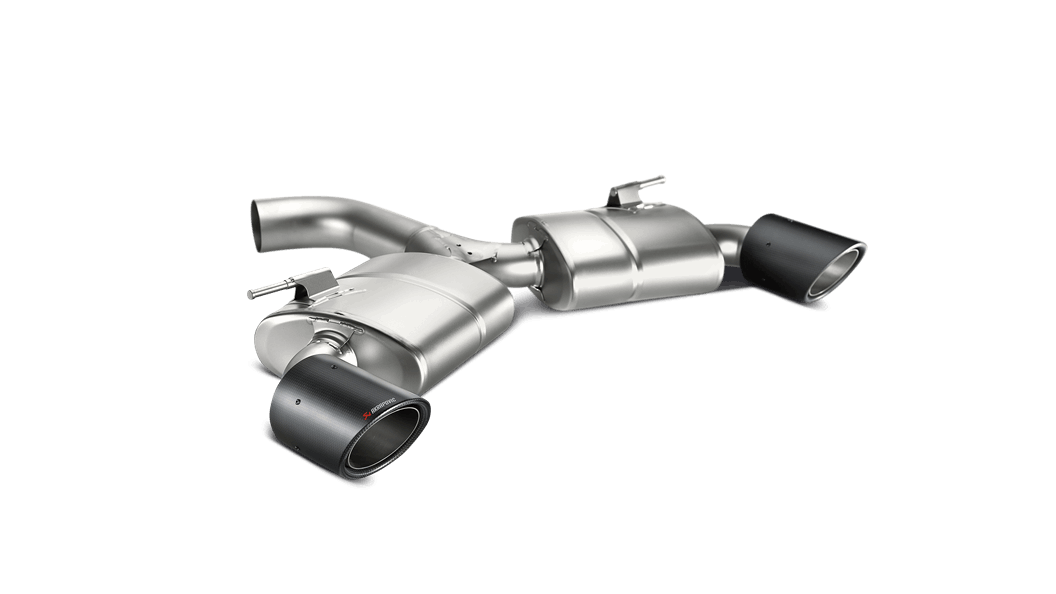 Akrapovic Golf GTI MK7 FL (169kW) Slip-On Race Exhaust System w/ Carbon Tail Pipe Set (Titanium)