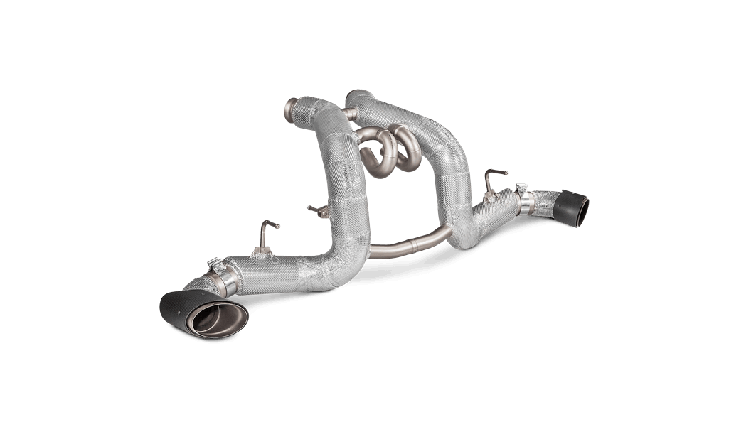Akrapovic McLaren 540C / 570S Spider / 570GT Slip-On Exhaust System w/ Carbon Tail Pipe Set (Titanium)