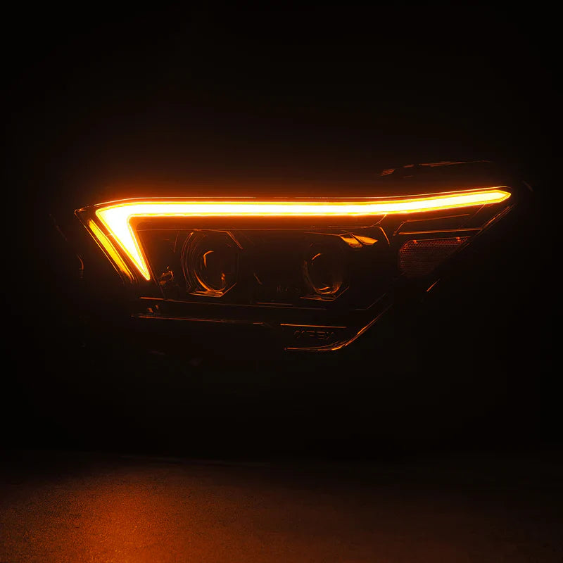 AlphaRex (LUXX-Series/OG-Style) 2024-2025 Toyota Tacoma/2025 Toyota 4Runner LED Projector Headlights - Alpha-Black