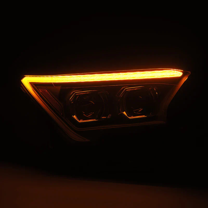 AlphaRex (LUXX-Series) 2024-2025 Toyota Tacoma/2025 Toyota 4Runner LED Projector Headlights - Alpha-Black