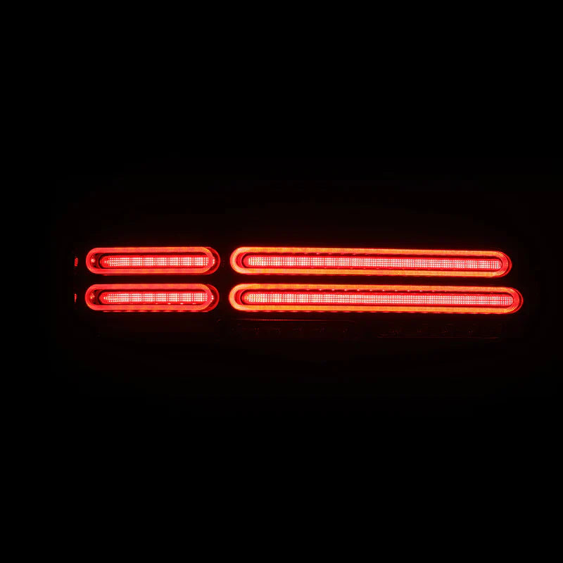 AlphaRex (NOVA-Series) 2023-2025 Nissan Z Quad-Loop Prismatic LED Tail Lights - Alpha-Black