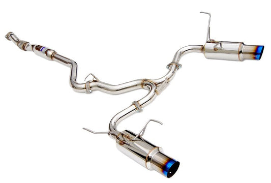 Invidia 08-14 Subaru WRX/STI Sedan Dual N1 Titanium tips Cat-back Exhaust
